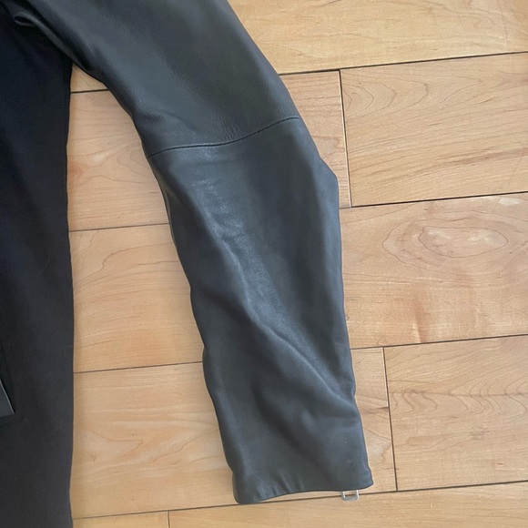 NWOT - Diesel Lambskin Sleeves Heavy L-Mifun Biker Hoodie - Picture 4 of 7